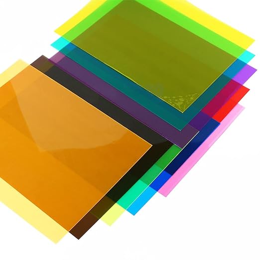 Tong Gu 5PCS Colored A4 PVC Flexible Plastic Sheets Transparent Gel Clear DIY - Image 6