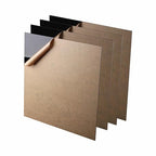 Black Acrylic Sheets, 4 Pack 12" x 12" x 1/8" Thick Black Opaque Glossy Acrylic by YUBONCE