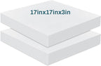 Frienda 2 Pack 3" x 17" x 17"Upholstery High Density Foam Cushion Replacement by Frienda