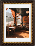 Golden State Art, 10X14 Ornate Finish Photo Frame by GoldenStateArt