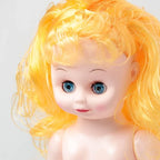 3 Golden Blonde Full‑Body Dolls – Plastic Craft Doll Models - Image 3