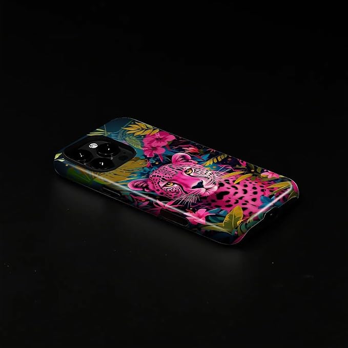 ZHEGAILIAN Case for iPhone 16 Pro, Panther Leopard Flower Durable Shockproof - Image 3