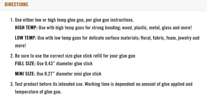 Gorilla Hot Glue Sticks, Mini Size 4" Long x 0.27" Diameter - Image 8