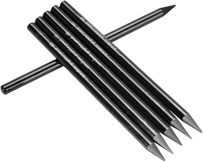 PENINSULA LOVE 6Pcs Woodless Graphite Pencils HB 2B 4B 6B 8B EE Artist by Unknown