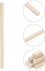 MECCANIXITY 6pcs Wood Sticks, 3/8"x 3/8" x 15" Rectangle Wooden Cube Wood - Image 3