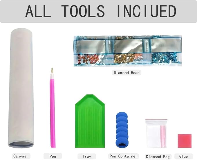 4 Pack Diamond Art Kits for Adults, 5D Hummingbird Diamond Painting Kits for - Image 5