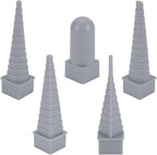 UNICRAFTALE 5Pcs 5 Styles Plastic Wire Wrapping Kit Gray Jewelry Shape Mandrel by UNICRAFTALE