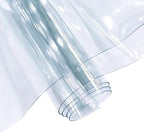 30x135cm Transparent PVC Vinyl, 0.4mm Neon Solid Color Waterproof Fabric Super - Image 2