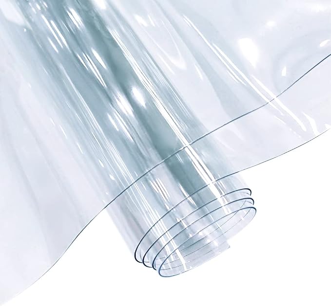 30x135cm Transparent PVC Vinyl, 0.4mm Neon Solid Color Waterproof Fabric Super - Image 2