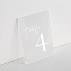 UNIQOOO 20 Pack Frosted Blank Acrylic Sign Wedding Table Numbers, 5 x 7 in - Image 2