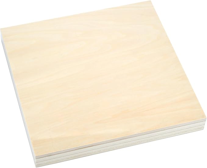 12Pack Basswood Sheets 1/8 Inch – 3mm Unfinished Plywood Boards 12"x12" - Image 7