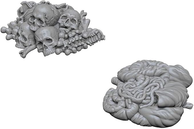 WizKids Deep Cuts Unpainted Miniatures Terrain: Wave 6: Pile of Bones & Entrails - Image 2