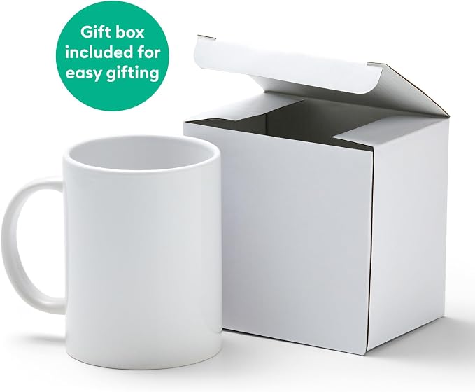Cricut Mug Press Ceramic Mug Blank 15oz 2/Pkg-White - Image 4