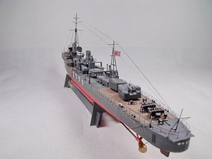 NZPOST 1:200 Scale Japan IJN Shiratsuyu Destroyer Ship Handcraft Paper Model Kit - Image 7