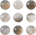FASHEWELRY 50Pcs Natural Gray Agate Cabochons Flat Back Gemstone Cabochons 12mm by FASHEWELRY