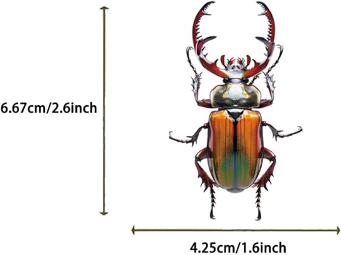 50 PCS Realistic Beetle Stickers - Image 2
