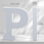 White Wooden Letters 8 Inch for Wall Decor, Large Unfinished Wood Letters for - Image 2