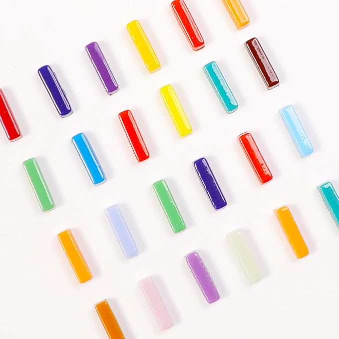 1 LB 5x20mm Glass Strips Mosaic Tiles - Image 5