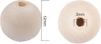 12mm Wooden Beads for Craft, Bead Garland, Farmhouse Decor - Image 2
