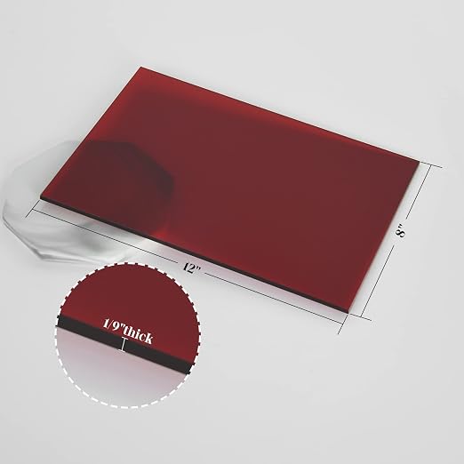 6 Pack 8x12 Inch Colored Acrylic Sheets, Translucent Plexiglass Panels 1/8 Inch - Image 5