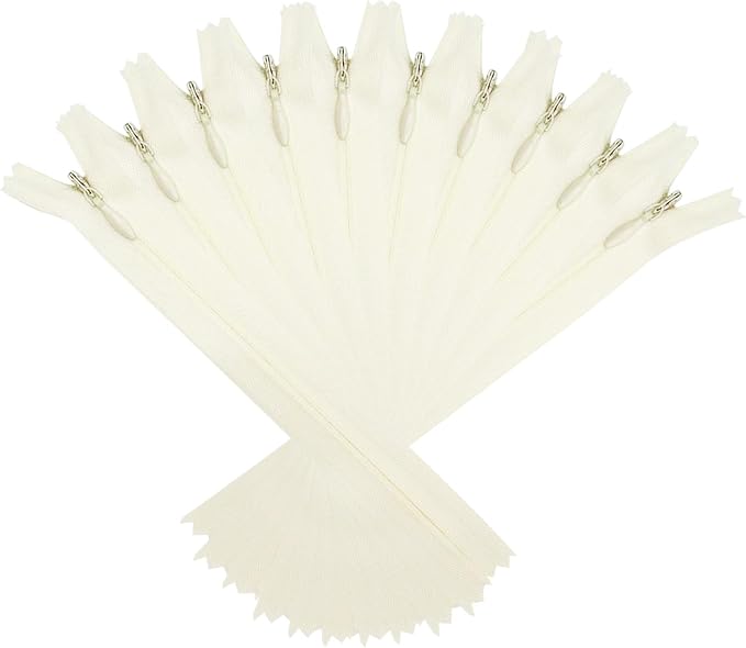 ANPURZII 10PCS #3 12 Inch Beige Invisible Zippers by Unknown