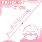 300Pcs Stainless Steel Ball Chain Set, 2.4mm Bead Chains 10 Colors 3.9 Inch - Image 2