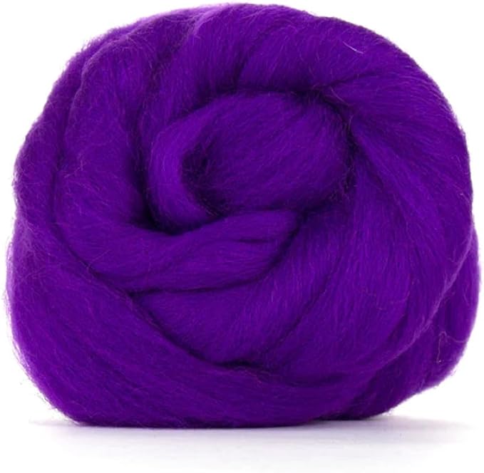 Revolution Fibers Dyed Corriedale Wool | 8 Ounces of Premium Combed Wool Top | by RevolutionFibers