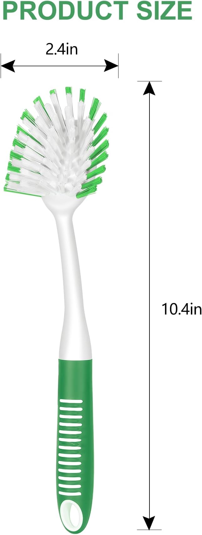 SetSail Dish Brush with Handle, 2 Pack Stiff Bristles Dish Scrubber with - Image 2