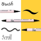 Kuretake ZIG Twin Marker BLACK 4 Assortment set - Image 4