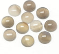 FASHEWELRY 50Pcs Natural Gray Agate Cabochons Flat Back Gemstone Cabochons Half by FASHEWELRY
