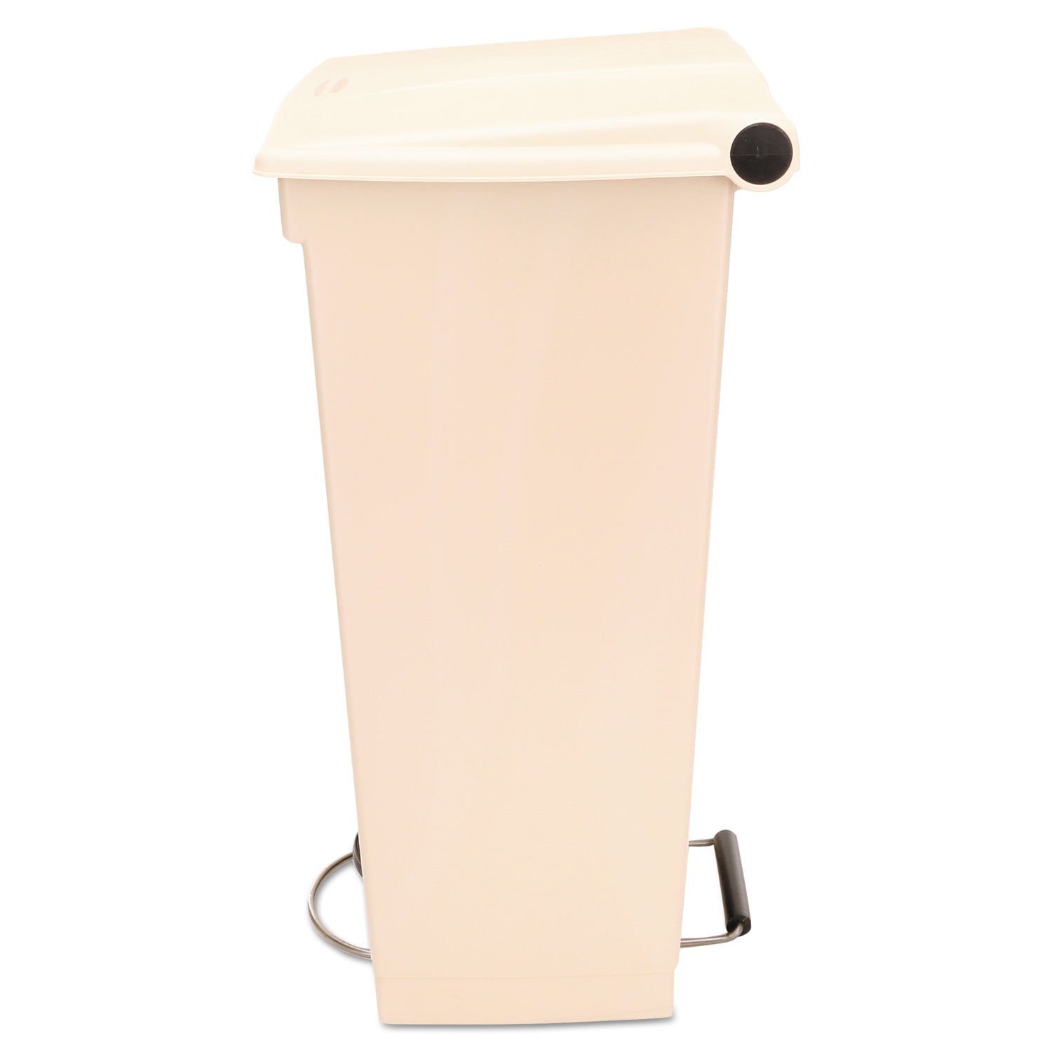 Rubbermaid Commercial Products Legacy Step-On Plastic Trash Can/Container, 23-Gallon, Beige, Hands-Free Garbage Can for Medical Waste in Hospitals/Lab/Emergency/Patient Rooms