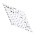 1 Pc Transparent Quilting Templates Ruler, 45 Degree Diamond DIY Tools by Unknown