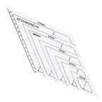 1 Pc Transparent Quilting Templates Ruler, 45 Degree Diamond DIY Tools by Unknown