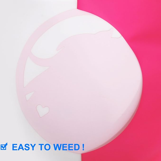 FUNKAKA Neon Pink Heat Transfer Vinyl HTV Rolls - Image 4