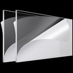 Roowest 2 Pcs 24 x 48 Inch, 1/2 Inch Thick Clear Acrylic Sheets Plastic by Roowest