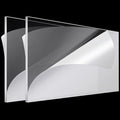 Roowest 2 Pcs 24 x 48 Inch, 1/4 Inch Thick Clear Acrylic Sheets Plastic by Roowest