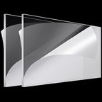 Roowest 2 Pcs 24 x 48 Inch, 1/4 Inch Thick Clear Acrylic Sheets Plastic by Roowest