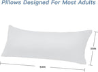 DOWNCOOL Luxury Full Body Pillow Insert - Image 3