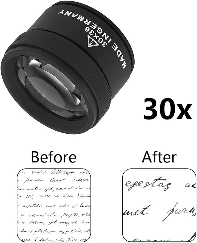30X Coin Magnifying Glass, Portable Jewelry Loupe | Portable Pocket Magnifier - Image 5