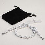8mm Matte White Howlite Bead, 15-Inch Matte Round Loose Stone Beads - Image 7