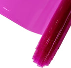 HYANG Dark Pink Transparent PVC Super Clear Holographic Vinyl Faux Leather by HYANGHAVEPUPVCALLLEATHER