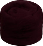 JeogYong Needle Felting Wool, 1.76oz Wool Roving Chunky Wool Yarn, Dark Maroon by JeogYong