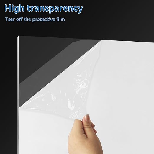 HUAZI 3PACK Plexiglass Sheet 1/8'' Thick 24×36inches Clear Acrylic Sheets - Image 5