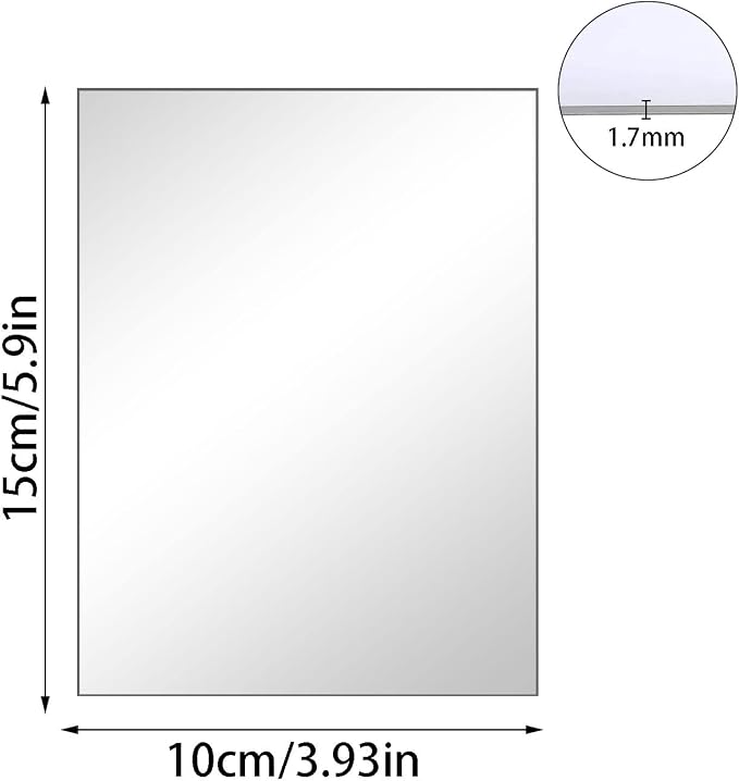 4'' x 6'' x 0.07'' Acrylic Mirror Tiles - Image 2