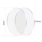 2 Pieces 1/4" Round Plexiglass Sheet, 6 Inch Diameter Clear Acrylic Circle - Image 4