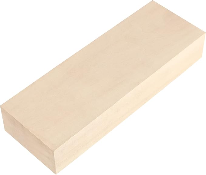 JAPCHET 2 Packs 10 x 3.5 x 1.7 Inch Basswood Blocks, Natural Unfinished Blocks - Image 5