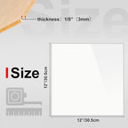 KINLINK 12x12 Plexiglass Sheets 1/8 inch Thick - 3mm White Cast Acrylic Sheet - Image 2
