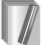 Silver HTV Heat Transfer Vinyl for Tshirt and Apparel 12" X 10", Guaranteed Size by TvinylWarehouse