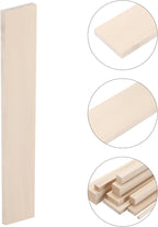 MECCANIXITY 6pcs Wood Sticks, 3/8"x 2" x 12" Rectangle Wooden Cube Wood Square - Image 3