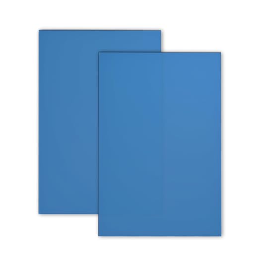TOEPODO 2 Pack 1/8 Fluorescent Neon Cast Acrylic Sheets, Glow in Dark - Image 2